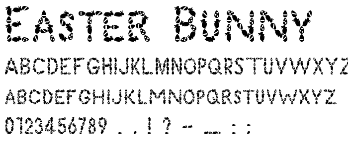 Easter Bunny font
